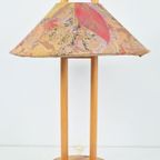 Vintage Deense Grenen Tafellamp Lys Pine ‘70 Japandi Lamp thumbnail 5