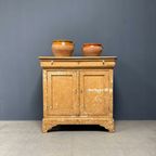 Sleetse Brocante Beige Commode Kast thumbnail 11