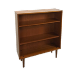 Noten Fineer Boekenkast Lp Kast Met Legplanken Nr. 1 thumbnail 2