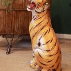 Large Vintage Ceramic Tiger Sculpture thumbnail 3