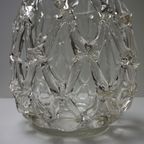 Mid Century Modern Murano Art Opengewerkte Glazen Vaas thumbnail 3