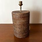 Birma Riet Rotan Tafellamp Voet Vintage Zonder Kap! thumbnail 10