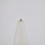 Vintage Philips Glazen Hanglamp Frosted Glas Mid Century ‘60 thumbnail 2