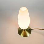 R.S.- Leuchten - Tafellamp - Kelklamp - Melkglas - Messing - 80'S thumbnail 6