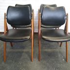 4x Olav Houg Designstoelen Scandinavisch '60 thumbnail 14