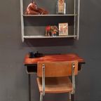 Vintage Bureau In Bauhaus Style, Retro Industriëel, Desk thumbnail 17