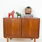 Scandinavisch Vintage Teak Fineren Kast thumbnail 12