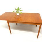 Retro Vintage Eettafel Tafel Jaren 60 Hout Uitschuiftafel thumbnail 5