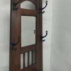 Antieke Arts & Crafts Halmeubel Kapstok (1908) thumbnail 5