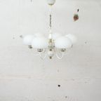 Mid-Century Melkglazen Bollamp thumbnail 6