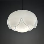 1 Of 4 Large Frosted Glass Artichoke Shaped Pendant Lamp Xl By Peill And Putzler, 1960 thumbnail 4