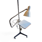 Medical / Dentist / Floorlamp With Adjustable Small Table 1970 thumbnail 3