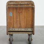 Oude, Zware En Zeer Decoratieve Industriële Transport Kar thumbnail 13