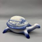 Dekseldoos Schildpad Blauw/wit thumbnail 6