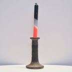 Bruine Aardewerk Kandelaar thumbnail 4