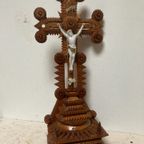 Crucifix Arts And Crafts, Christus Aan Het Kruis, 44 Cm Hoog thumbnail 2