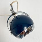 Blauwe Space Age Tafellamp, 1960's thumbnail 11