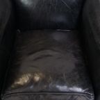 Luxe En Comfortabele Schapenleren Fauteuil In Een Unieke, Statige Zwarte Kleur thumbnail 7