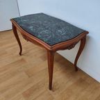 Vintage Keukentafel Eettafel Eetkamertafel Met Marmer Blad thumbnail 4