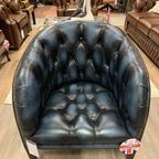 Showroommodel The York Chesterfield Fauteuil Jeans Blauw thumbnail 3