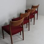 4x Vintage Eetkamerstoelen - Jaren '60 thumbnail 11