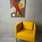 Vintage Abstract Olieverf Schilderij thumbnail 3