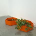 Oranje Kunststof Bloembak Plantenbak thumbnail 5