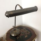 Leuke Vintage Metalen Bureaulamp Metaal Messing Kleur thumbnail 8