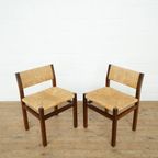 Martin Visser Dining Set In Wengé Wood And Paper Cord thumbnail 7