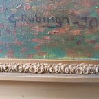 Groot Schilderij Van Gerhardus Rubingh (1891-1936) thumbnail 3