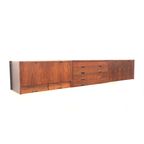 Groot Vintage Hangend Dressoir / Wandsysteem Van Palissander Gemaakt In De Jaren ’60 thumbnail 7