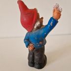 Vintage Tuinkabouter Kabouter Beeldje Rubber Beeld thumbnail 7