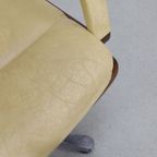 1X Vintage Office Chair/Conference Chair In Leather And Wood By Eugen Schmidt, 1960S thumbnail 13