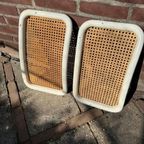 2x Marcel Breuer Cesca Stoel Rugleuning Wit thumbnail 2