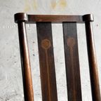 Vintage Arts And Crafts Chair With Rush Seat thumbnail 6