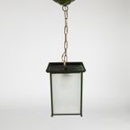 Amsterdamse School - Lantaarnlamp - Hanglamp - Koper - Glas - 1E Kwart 20E Eeuw thumbnail 3