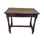 Frans Notenhouten Tafel Met Lade, Circa 1770 thumbnail 2