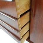 Vintage Teak Houten Wandkast | Buffetkast Deens Kast thumbnail 11