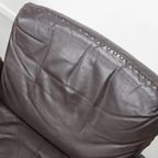 Vintage De Sede Ds-31 Draai Fauteuil In Bruin Leer thumbnail 13