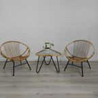 Vintage Rotan Lounge Set | Rohé Noordwolde | Fauteuils thumbnail 5