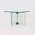 Italian Modern Glass Side Table 1970S thumbnail 2