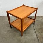 Vintage Deense Trolley / Bijzetmeubel, Teak, Brdr Furbo, 1960's thumbnail 8