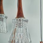 Midcentury Hanglamp Cascade Teak En Kristal thumbnail 4