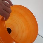 Vintage Hanglamp Oranje Bollamp Oranje Hanglamp Jaren 70 thumbnail 6