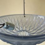 Art Deco 1930 Blauwe Lamp Schaallamp Model Artisjok Frans thumbnail 6