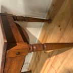 Antieke Petrin Tafel In Eikenhout Circa 1850 thumbnail 11