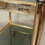 Vintage Italiaans Bar Cart Trolley, Goud thumbnail 6