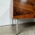 Midcentury Rechthoekige Xl Plantenbak Palissander - Chroom thumbnail 4