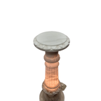 Vintage Albast Pilaar Met Lamp thumbnail 2