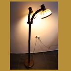 Prachtige Vintage Steinhauer Vloerlamp Met Dubbele Kap, Jaren '60/'70 thumbnail 3